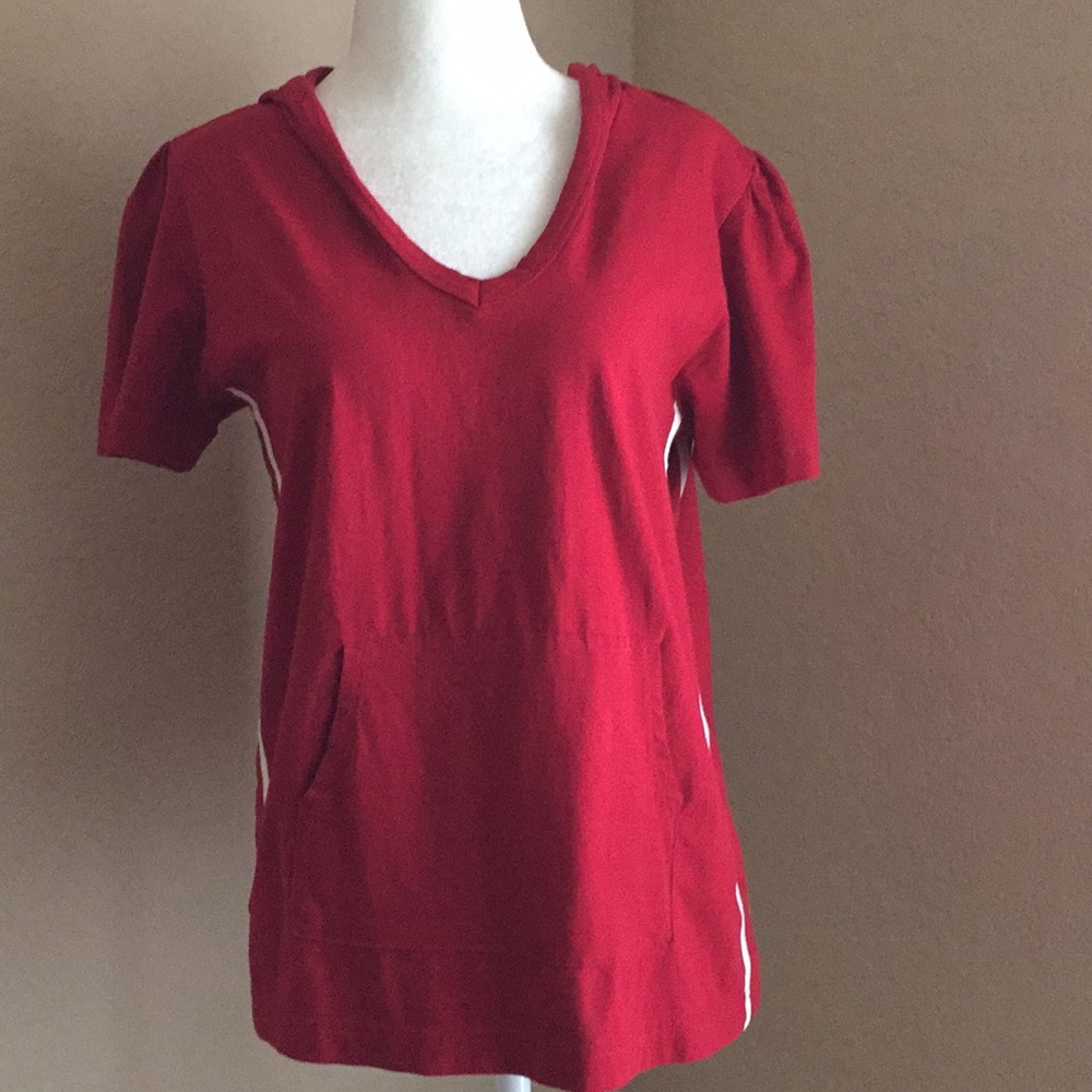 Stitch Shortsleeved Hooded T-shirt